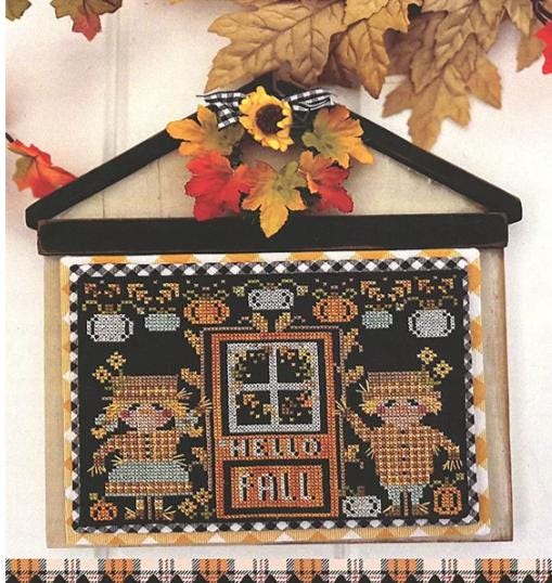 Fall aDOORables Cross Stitch Pattern - Stitching with the Housewives