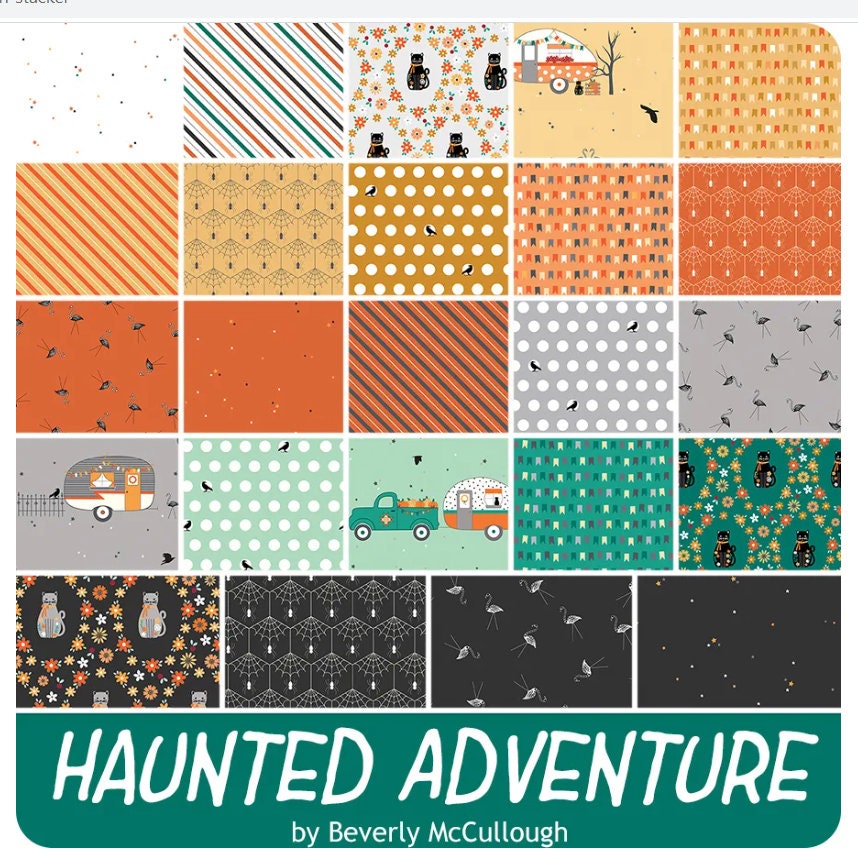 Haunted Adventure Charm Pack - Beverly McCullough - Riley Blake Designs