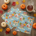 Hello Pumpkin Layer Cake lifestyle photo — cozy autumn quilting setting