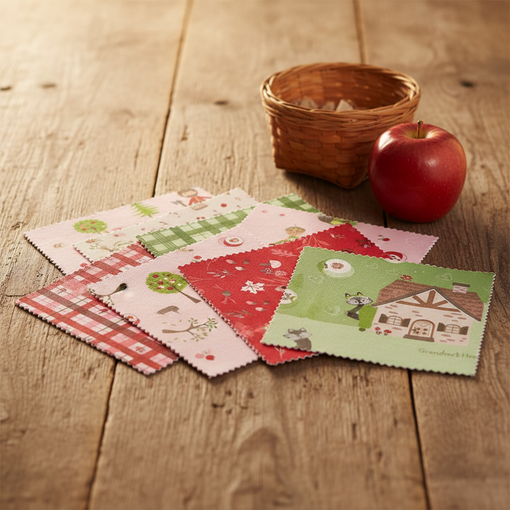 To Grandmother's House charm pack lifestyle photo — cozy storybook cottage setting