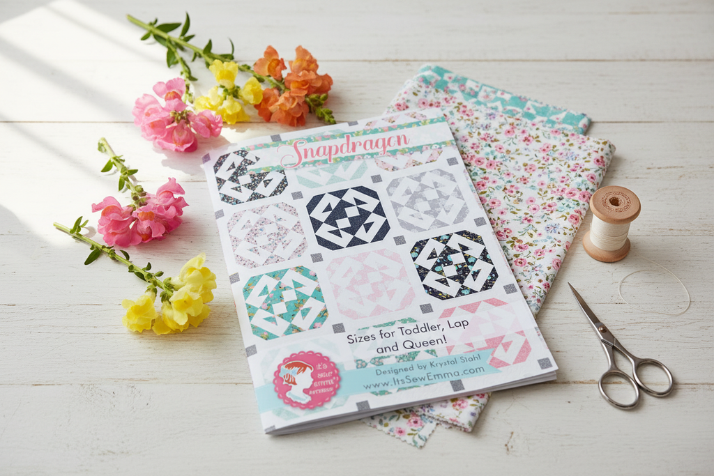 Snapdragon Quilt Pattern - garden lifestyle image