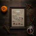 Tulip Cottage Cross Stitch Pattern - October House Fiber Arts